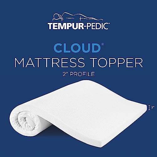 Tempur-Cloud 2-Inch Mattress Topper Queen White