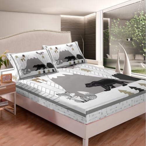 Castle Fairy Cute Animal Kids Bed Sheet Set