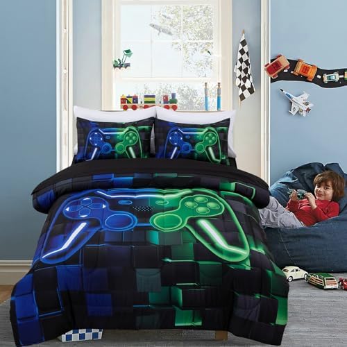 A Nice Night Boys Twin Size Gaming Comforter Set 1