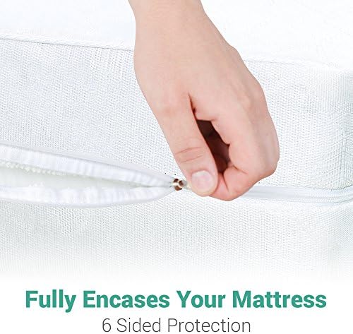 CrystalTowels Ultimate Zippered Waterproof Mattress Protector Full Size