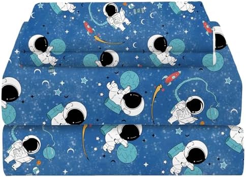 NiuOne Astronaut Galaxy Twin Sheet Set