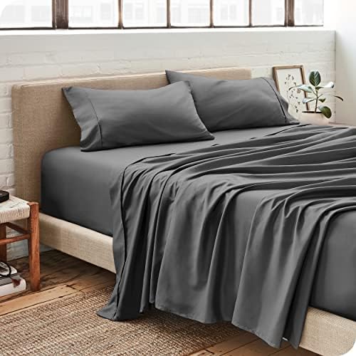 Bare Home Microfiber Sheet Set Twin XL Grey 1