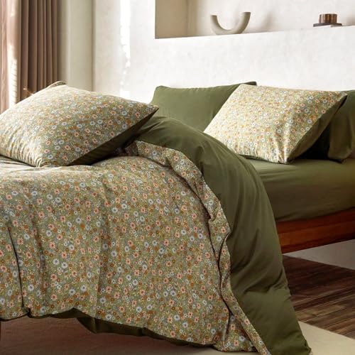 Wake In Cloud Floral Duvet Cover Set Queen Size