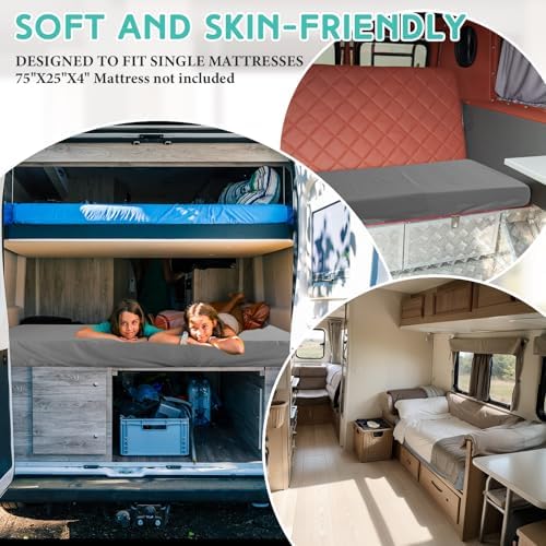 HunnmingRe 2-3 Inch Mattress Topper Cover