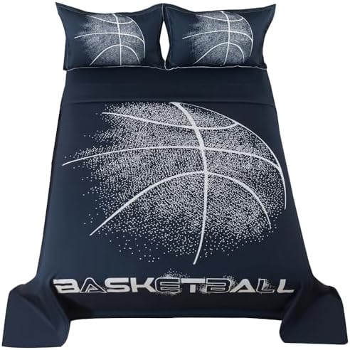 ADASMILE A S Basketball Sheets Queen Size 4 Piece Set