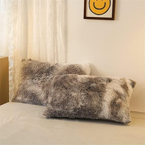 Shaggy Plush Faux Fur Duvet Cover Set Queen