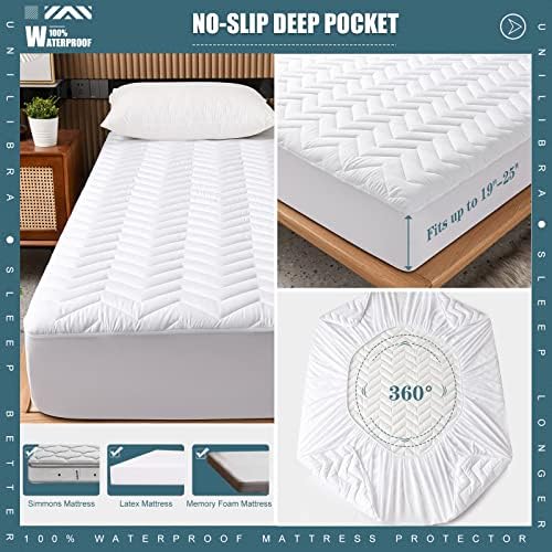 UNILIBRA Queen Waterproof Mattress Protector Quilted