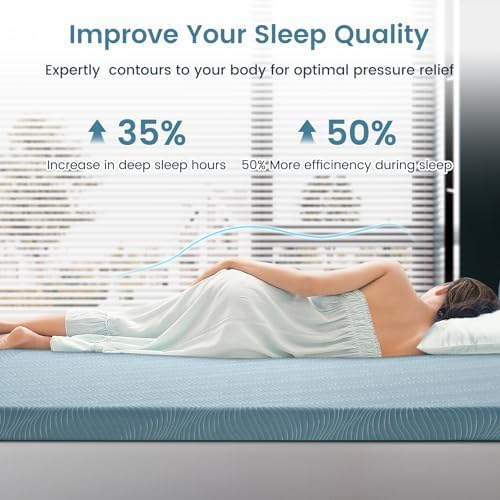 UniPon 3 Inch Firm Cooling Mattress Topper Twin Size
