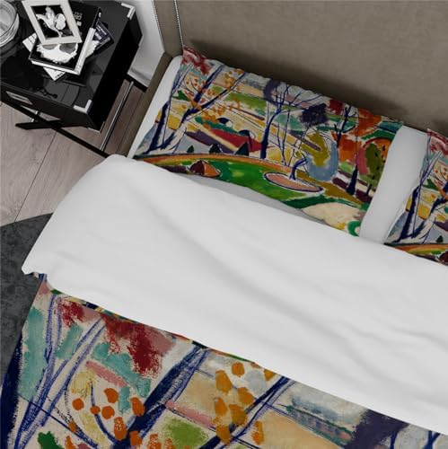 HOBBOY Duvet Cover Set Anime Cartoon 3 Pieces Twin XL with Zipper