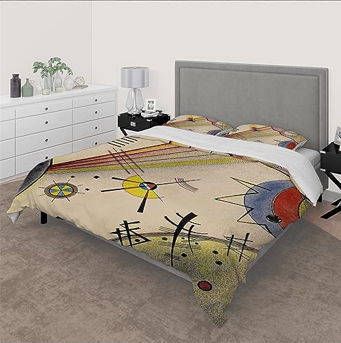 HOBBOY Kandinsky Duvet Cover Set 3 Piece Twin XL