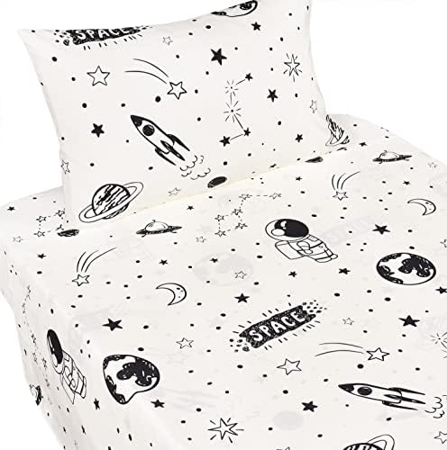 J-pinno Space Astronaut Sheet Set for Kids