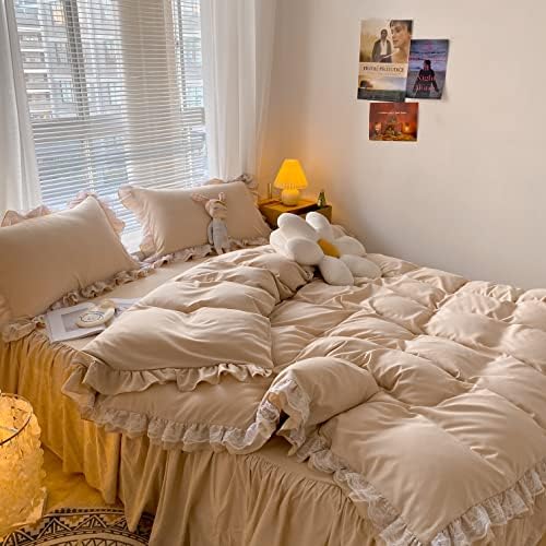 MOOWOO 3-Piece Duvet Cover Set with Zipper Closure