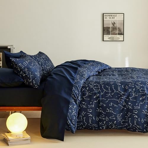 Wake In Cloud Duvet Cover Set - Galaxy Space Constellation Stars