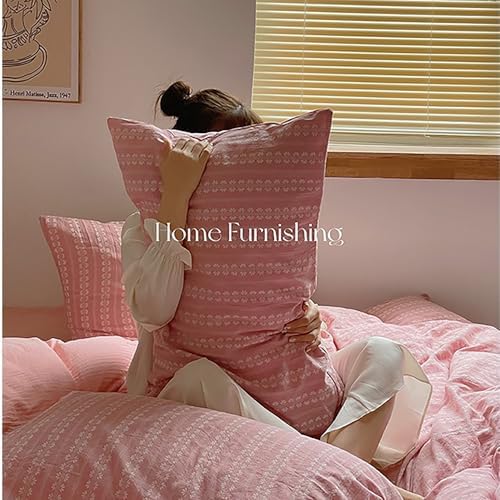 Ultra-Soft 100 Cotton Sheet Set 4-Piece Twin XL Pink