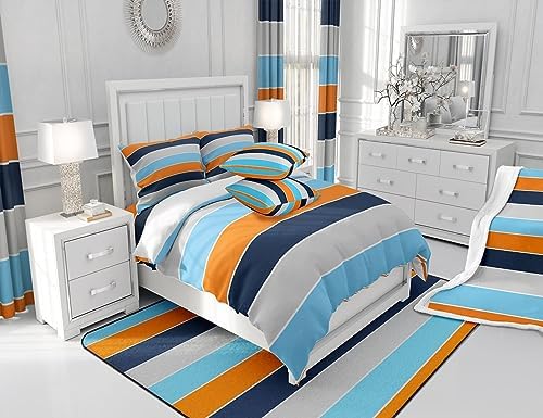 Jejeloiu Geometric Duvet Cover Set for Kids