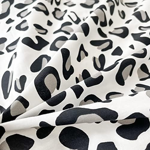 LAYENJOY Leopard Duvet Cover Set Twin 3PCS