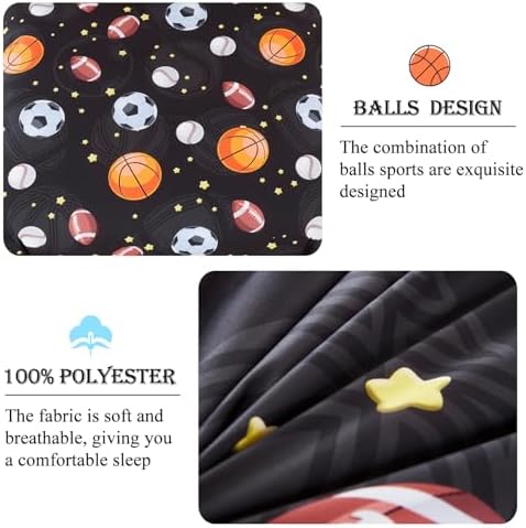 ZSYAYAHA Twin Bedding Set with Comforter 5 Pieces