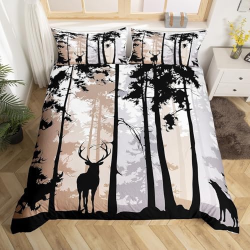 Erosebridal Rustic Deer Duvet Set for Kids