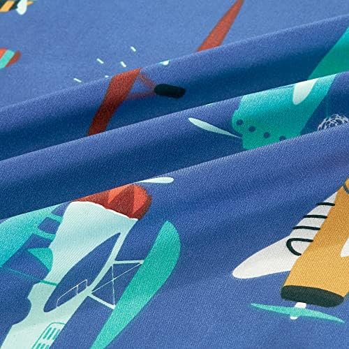 WPM Airplane Blue Sky Kids Bedding 3 Piece Twin Set