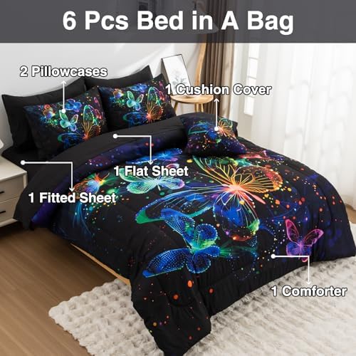 A Nice Night Galaxy Bedding Set 6pcs for Kids