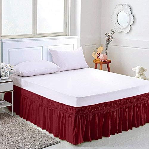 Neem Linen Ruffle Gathered Bed Skirt - Twin 14 Inch Drop