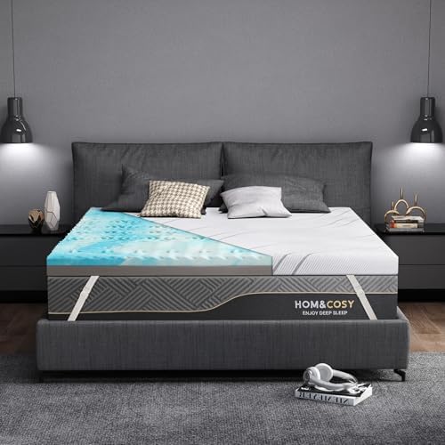 Vipbear 4 Inch Queen Memory Foam Mattress Topper with Silk Cover 1