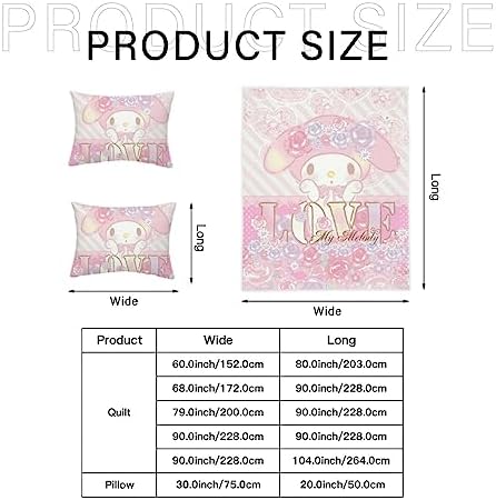 Pink Love 3-Piece Melody Bedding Set