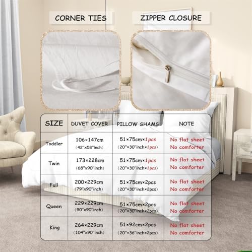 Feelyou Mushroom Duvet Cover Set Queen Size 3D Print