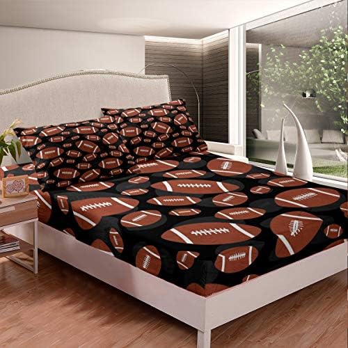 Feelyou Football Bed Sheet Set for Kids Twin Full Queen