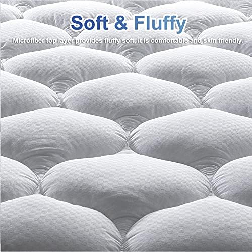 Matbeby Full Mattress Pad Cooling Breathable Fluffy Soft 21 Inch Deep