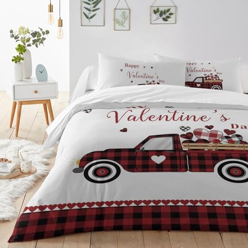 LooPoP Valentine Duvet Cover Set 3 Piece California King