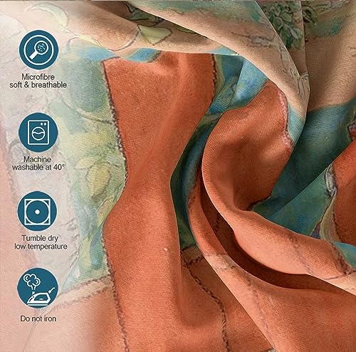 RIVINE Kids Duvet Cover Set 3 Pieces with 4 Ties Twin XL