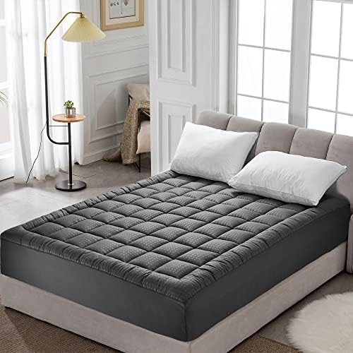HYLEORY Cooling Queen Mattress Pad with Deep Pocket