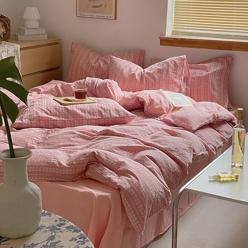 Ultra-Soft 100 Cotton Sheet Set 4-Piece Twin XL Pink