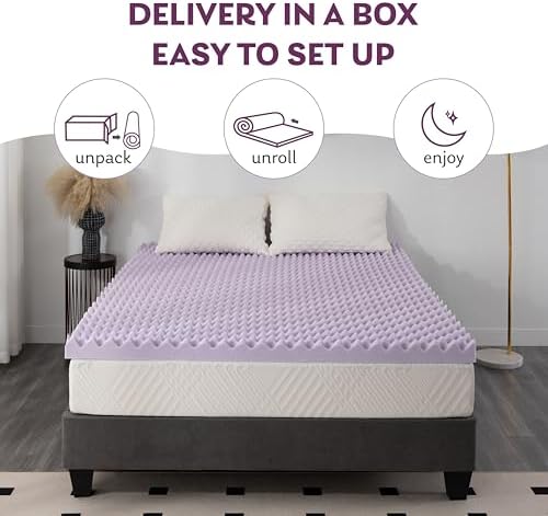 3 Inch Egg Crate Queen Memory Foam Mattress Topper