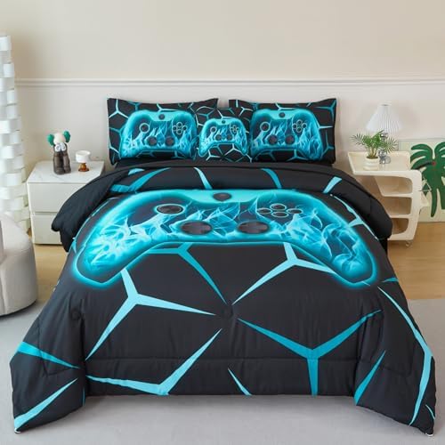 ZRNBAST Game Console Comforter Set for Kids 1