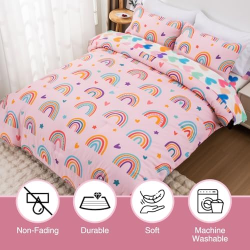 Holawakaka Boho Rainbow Bed in a Bag Set for Girls