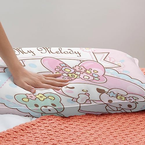 DIEZ Kids Cartoon Duvet Cover Set Twin XL My Bunny Melody Pink