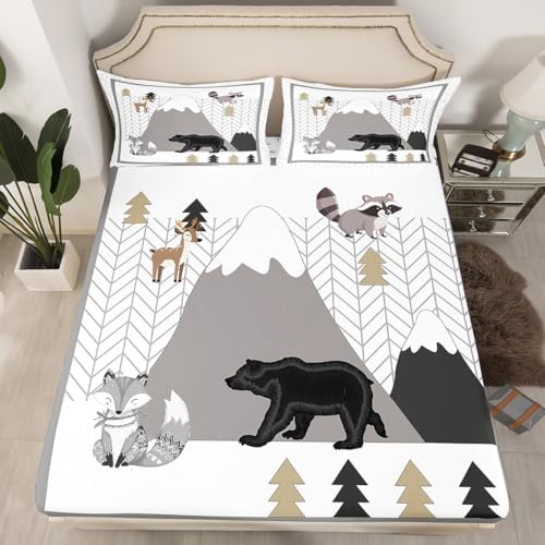 Castle Fairy Cute Animal Kids Bed Sheet Set