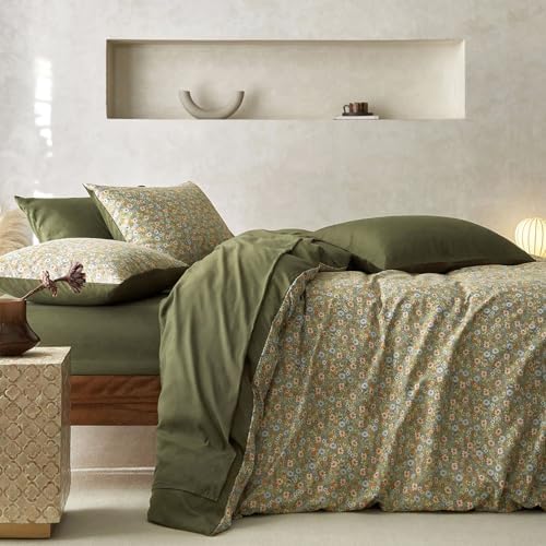 Wake In Cloud Floral Duvet Cover Set Queen Size