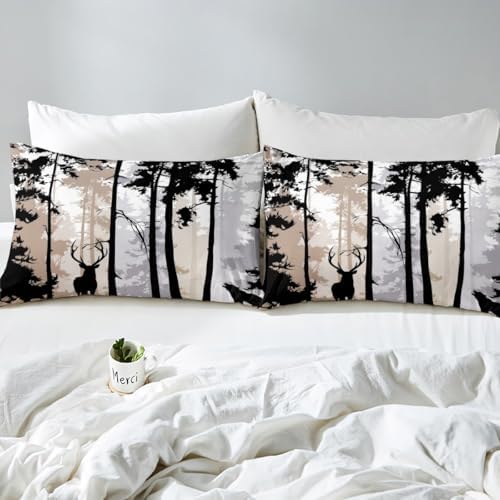 Erosebridal Rustic Deer Duvet Set for Kids