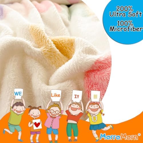 MorroMorn Pink Rainbow Duvet Cover Set for Girls Kids