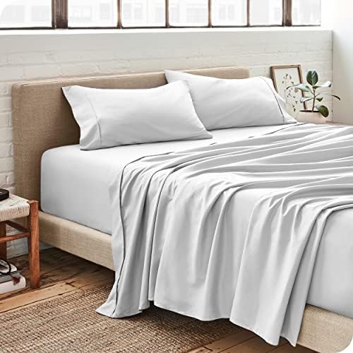 Bare Home Microfiber Sheet Set Twin XL White 1