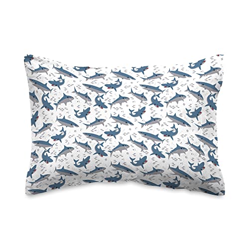 Dream FACTORY Kids Bedding Sheet Set 3 Piece Blue Sharks