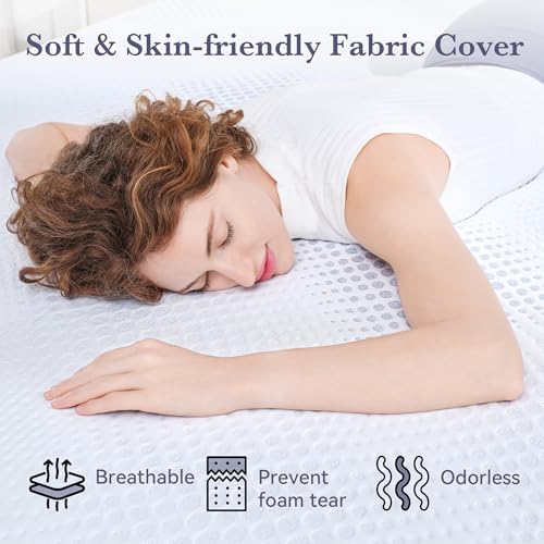 SINWEEK 3 Inch Gel Memory Foam Mattress Topper Full Size
