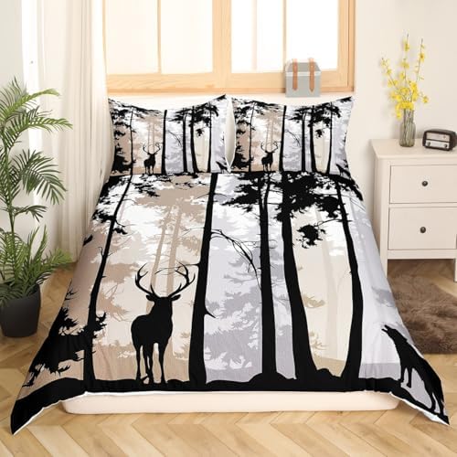 Erosebridal Rustic Deer Duvet Set for Kids