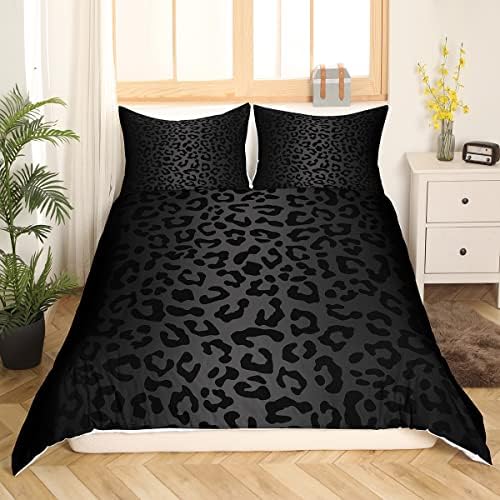 Feelyou Leopard Comforter Cover Set Queen