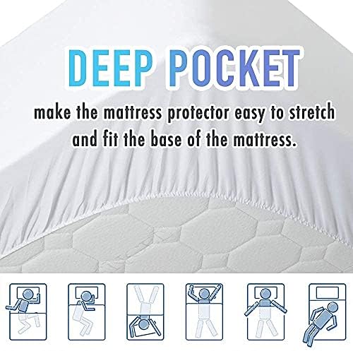 Matbeby Full Mattress Pad Cooling Breathable Fluffy Soft 21 Inch Deep