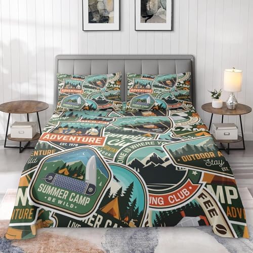 Pamnest Twin Bed Sheet Sets with Bear Design