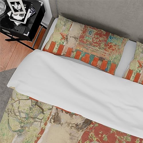 RIVINE Kids Duvet Cover Set 3 Pieces with 4 Ties Twin XL